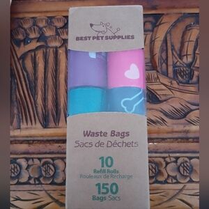NWT 150 Count Dog Waste Bags Multicolor